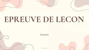 Aperçu - Autre type de ressources - DIAPO RESUME EPREUVE DE LECON FRANCAIS CRPE - Page de couverture