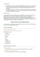 Vorschau - Stundenentwürfe - Hunde Körpersprache, Emotionen und sicherer Umgang mit Hunden - Seite 1