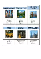 Vorschau - Arbeitsblätter - NEW YORK Guess The Word - VOCABULARY GAME - More 4 Unit 3 Big Apple - Seite 1