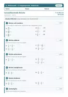 Vorschau - Klassenarbeiten - Lernzielkontrollen Mathematik Realschule Klasse 6 – A/B - Deckblatt