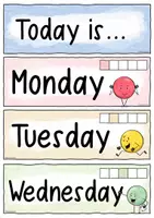 Vorschau - Poster - Calendar & Weather Manager / Tafelkalender Englisch - Seite 1
