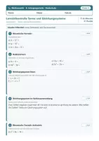 Vorschau - Klassenarbeiten - Lernzielkontrollen Mathematik Realschule Klasse 8 – A/B - Deckblatt
