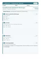 Vorschau - Klassenarbeiten - Lernzielkontrollen Mathematik Realschule Klasse 9 – A/B - Seite 3