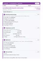 Vorschau - Klassenarbeiten - Lernzielkontrollen Deutsch Realschule Klasse 6 – A/B - Deckblatt
