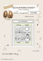Vorschau - Arbeitsblätter - Sachunterricht / Jahreszeiten / Hefteintrag - Deckblatt