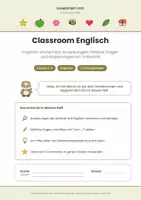 Vorschau - Arbeitsblätter - Englisch Kl. 3/4: Classroom English - Seite 1