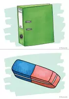 Vorschau - Bildkarten - At school - Flashcards Englischunterricht - Seite 3