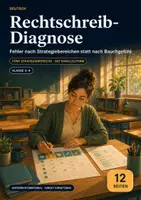 Vorschau - Test - Rechtschreib-Diagnose Klasse 3–4 – Testbogen, Auswertungsraster und Förderempfehlungen - Deckblatt