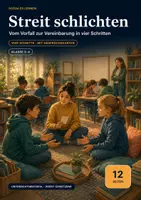 Vorschau - Arbeitsblätter - Streit schlichten Klasse 3–4 – Trainingsheft mit Gesprächsleitfaden und Selbstkontrolle - Deckblatt