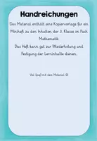 Vorschau - Arbeitsblätter - Durchstarten in Klasse 4 -Wiederholung Mathe Klasse 3- - Seite 1