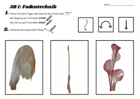Vorschau - Mal- und Bastelvorlagen - Fadentechnik: Stationenarbeit (Kunst, Malerei) - Seite 2