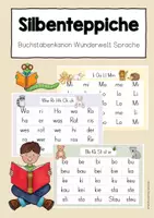 Vorschau - Fördermaterial/Inklusion - Lese- und Silbenteppiche | Lesen lernen | Silben- und Wörter lesen | Anfangsunterricht (Wunderwelt Sprache) - Deckblatt