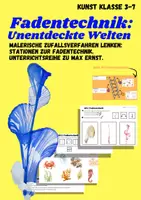 Vorschau - Mal- und Bastelvorlagen - Fadentechnik: Stationenarbeit (Kunst, Malerei) - Deckblatt