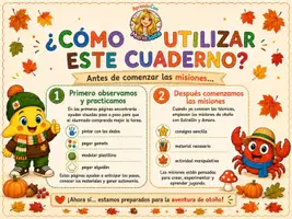 Vista previa - Unidades / Secuencias / Situaciones de Aprendizaje - Los tesoros del otoño.20 misiones manipulativas + ayudas visuales. Infantil 3 años - página 1