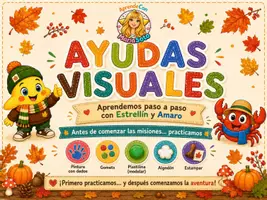 Vista previa - Unidades / Secuencias / Situaciones de Aprendizaje - Los tesoros del otoño.20 misiones manipulativas + ayudas visuales. Infantil 3 años - página 2