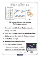 Vorschau - Stundenentwürfe - Bodypercussion Türkischer Marsch (Mozart) • sofort einsatzbereit • mehrfach differenziert • auch Musik fachfremd - Seite 1