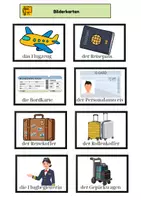 Vorschau - Arbeitsblätter - Thema Flughafen, Flugzeug und Reisen für Deutschlernende auf den Niveaustufen A2–B2 - Seite 1