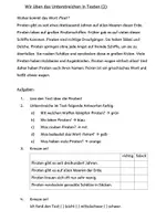 Vorschau - Arbeitsblätter - Unterstreichen in Texten üben Klasse 2 - Seite 1