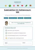 Vorschau - Arbeitsblätter - Subtraktion bis 100 – Kl. 2 | Mathematik - Seite 1