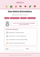 Vorschau - Arbeitsblätter - Kleines Einmaleins – Kl. 2 | Mathematik - Seite 1