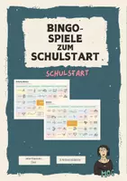 Vorschau - Spiele - Bingo zum Schulstart - 2 Kennenlernspiele für DAZ, AV Sek. I und BK - Deckblatt