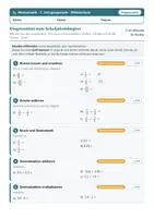 Vorschau - Klassenarbeiten - Diagnosetests Mathematik Mittelschule Klassen 5–9 - Deckblatt