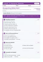 Vorschau - Prüfungsvorbereitung - Prüfungstraining Deutsch M-Zug 10 – 3 Übungsprüfungen - Deckblatt