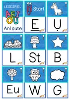 Vorschau - Unterrichtsreihen - Laute hören & unterscheiden – Lesespiel zur Lautschulung Klasse 1 - Seite 1