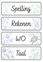 Voorbeeld - Dagritmekaarten Thema Oceaan Bakerie - Voorblad
