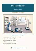 Vorschau - Arbeitsblätter - Der Malerbetrieb – Ein Praktikum beim Maler – Lesespurgeschichte mit Rätselaufgaben (Klasse 9) - Seite 1
