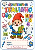 anteprima - Clipart / Immagini originali - 🌈 COPERTINE/MAPPE QUADERNI – COLORATE E DA COLORARE 📚✏️ - Pagina di copertina