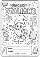 anteprima - Clipart / Immagini originali - 🌈 COPERTINE/MAPPE QUADERNI – COLORATE E DA COLORARE 📚✏️ - Pagina 1