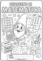 anteprima - Clipart / Immagini originali - 🌈 COPERTINE/MAPPE QUADERNI – COLORATE E DA COLORARE 📚✏️ - Pagina 3