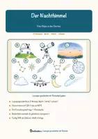 Vorschau - Arbeitsblätter - Der Nachthimmel – Eine Reise zu den Sternen – Lesespurgeschichte mit Rätselaufgaben (Klasse 5) - Seite 1