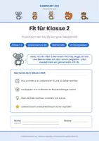 Vorschau - Arbeitsblätter - Fit für Kl. 2 – Wiederholung Zahlenraum 10 - 20 - Seite 1