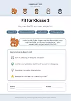 Vorschau - Arbeitsblätter - Fit für Kl. 3 – Wiederholung Zahlenraum 100 | Mathematik - Seite 1