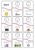 Vorschau - Spiele - My Day / Time Lesespiel "I Have... - Who Has..." für Englisch - Seite 1