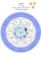 Vorschau - Fördermaterial/Inklusion - My Day / Time Legekreis für Englisch - Seite 3