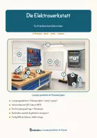 Vorschau - Arbeitsblätter - Die Elektrowerkstatt – Ein Praktikum beim Elektroniker – Lesespurgeschichte mit Rätselaufgaben (Klasse 10) - Seite 1