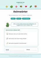 Vorschau - Arbeitsblätter - Reimwörter – Deutsch Kl. 1 - Seite 1