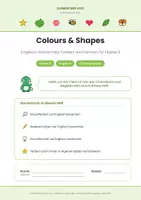 Vorschau - Arbeitsblätter - Colours & Shapes – Englisch Kl. 3 - Seite 1
