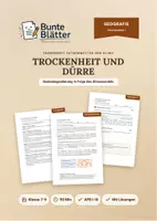 Vorschau - Stundenentwürfe - Geografie: Trockenheit und Dürre - Deckblatt