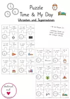 Vorschau - Spiele - My Day / Time Puzzle für Englisch - Deckblatt
