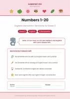 Vorschau - Arbeitsblätter - Numbers 1-20 – Englisch Kl. 3 - Seite 1