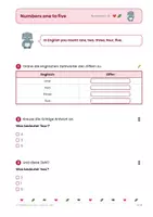 Vorschau - Arbeitsblätter - Numbers 1-20 – Englisch Kl. 3 - Seite 3