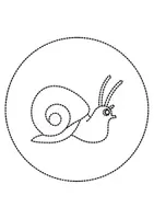 Vorschau - Mal- und Bastelvorlagen - runde Prickelbilder / Fensterbilder: Schnecken - Grundschule - Bastelvorlagen - Seite 3