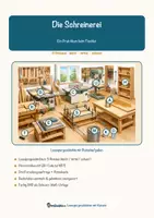 Vorschau - Arbeitsblätter - Die Schreinerei – Ein Praktikum beim Tischler – Lesespurgeschichte mit Rätselaufgaben (Klasse 9) - Seite 1