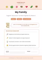 Vorschau - Arbeitsblätter - My Family – Englisch Kl. 3 - Seite 1