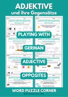 Vorschau - Spiele - Adjektive und ihre Gegensätze : German Vocabulary Puzzles - Deckblatt
