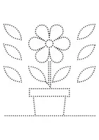 Vorschau - Mal- und Bastelvorlagen - Prickelbilder / Fensterbilder Thema Topfpflanzen - Grundschule - Bastelvorlagen - Seite 3